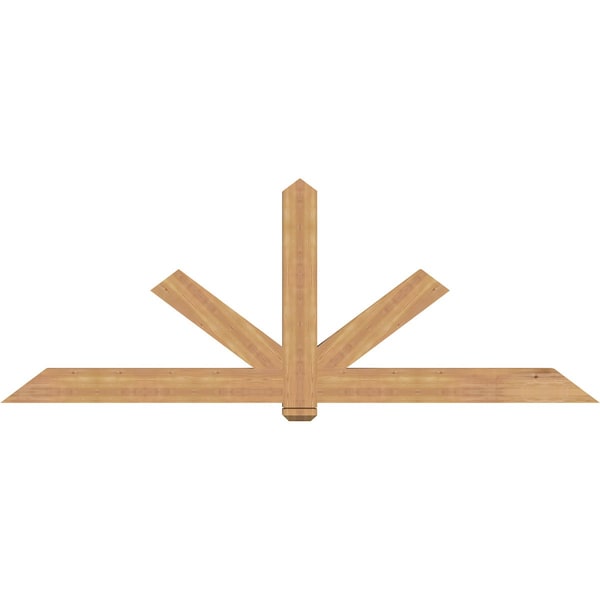Ekena Millwork Kennewick Timber Gable Bracket, Western Red Cedar, 96"W x 36"H x 3 1/2"D x 5 1/2"F, 9/12 Pitch GBW096X36X0406KEN00SWR - main